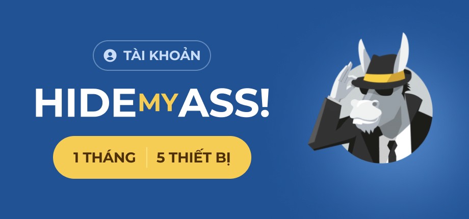 HMA VPN - 1 Tháng 5 Thiết Bị